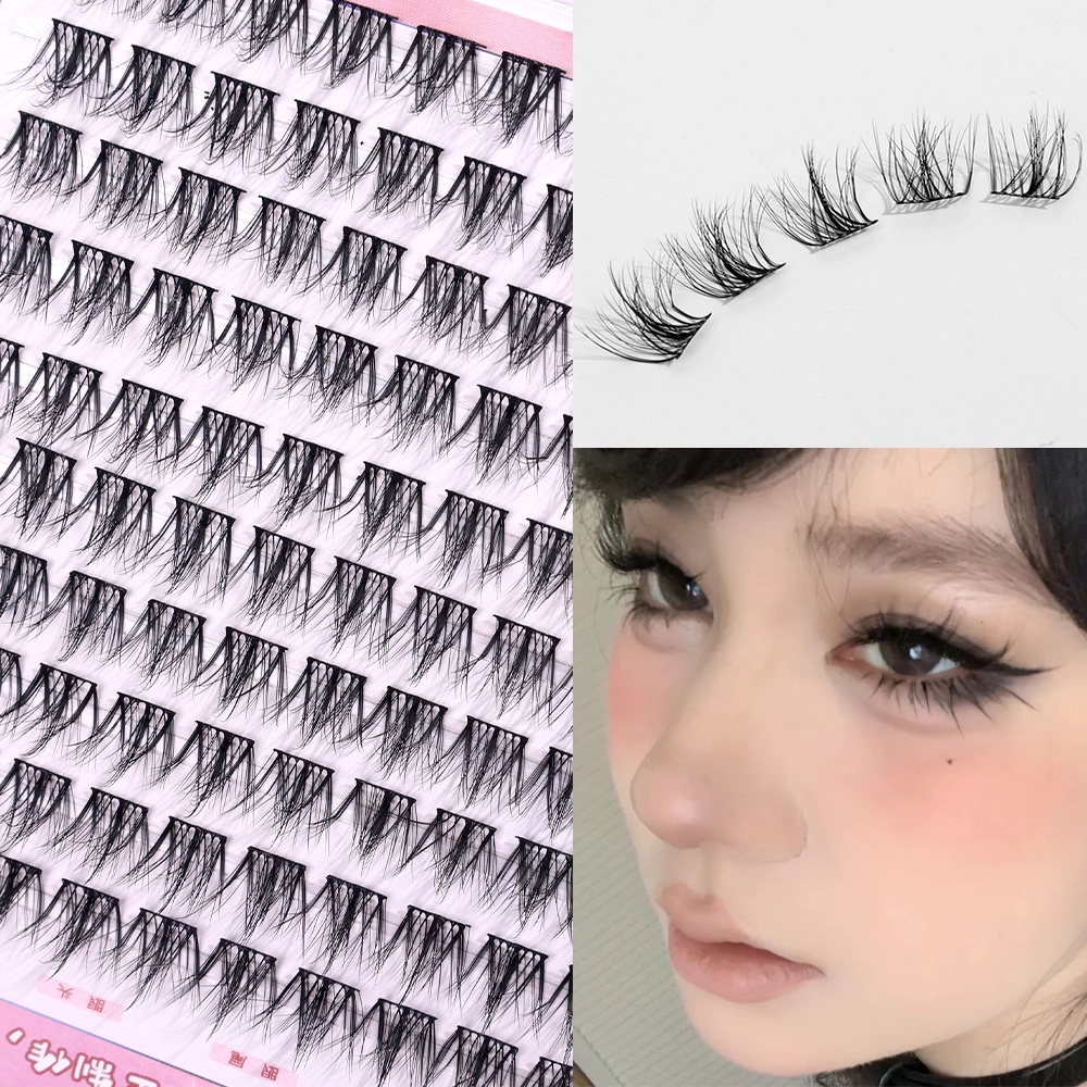 Aglomerados De Cílios-Ferramentas De Maquiagem De Olhos-Individuais Extensões DIY-Efeito Natural , Faux Mink , Soft-Falsos