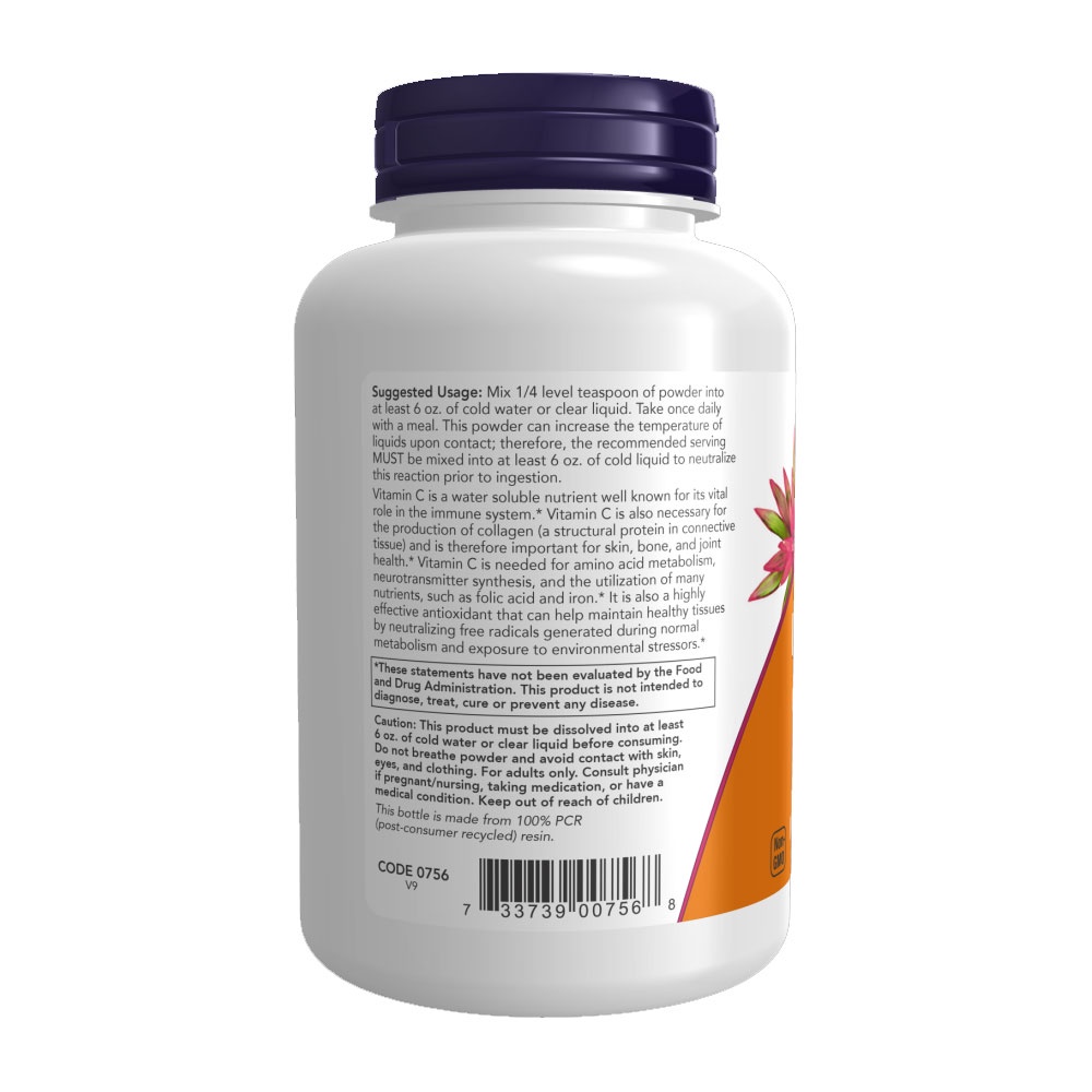 Detalhes do Ascorbato Magnésio Pó + Vit C Now Foods 227g Importado