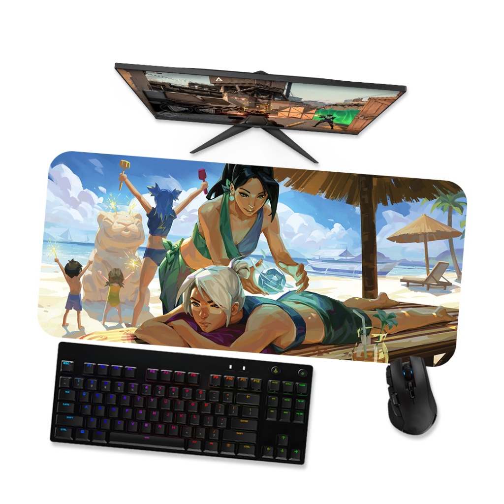 Mouse Pad Gamer Grande Valorant  Valorant Girl Style 3 90x40 80x40 60x40 70x30 45x40
