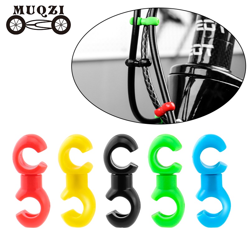 MUQZI 10 Pcs Clipes De Cabo De Bicicleta Mudança De Freio Guia De Fixação Do Suporte MTB Fivela De Mangueira Acessórios