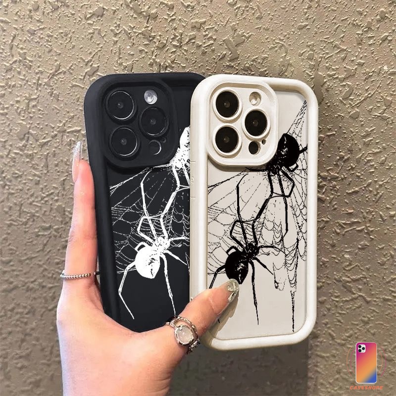 Caixa Avançada De Aranha Rastejante Compatível Para IPhone 14 11 12 13 15 PRO MAX 6 7 6S 8 14 15 Plus XR XS 6SPlus 7Plus 6Plus 8Plus 14Plus 15Plus XSMAX SE 2020 Tampa Da TPU De Olho De Anjo Completa