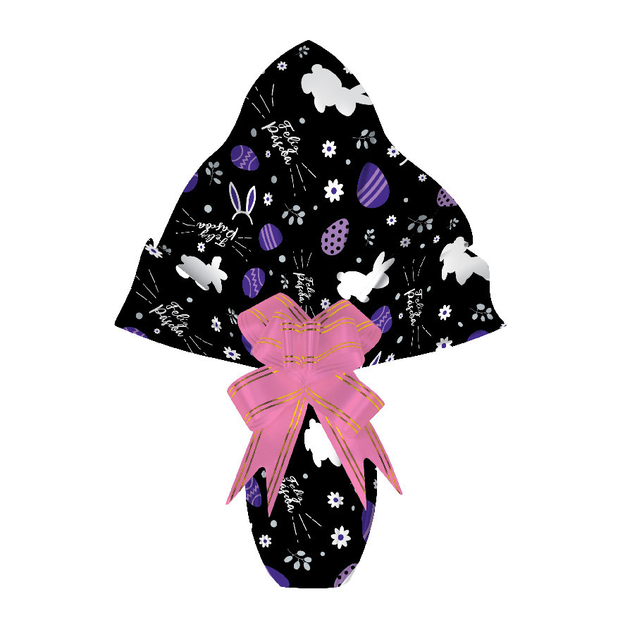 25 Sacos Express  PÁSCOA  GARDEN PRETO Ovo Páscoa 150g a 250g - 30X30 cm  Luckyfest - Stationery