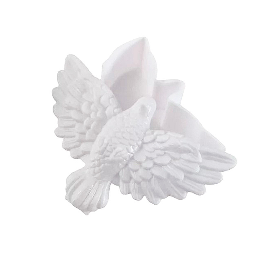 Caixinha Lembrancinha - Divino Espírito Santo - Branco - 10 unidades - Rizzo