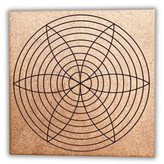 Placa Radiestesia Radionica 20x20cm MDF CRU 3mm (Harmonia 2) em Oferta na Shopee