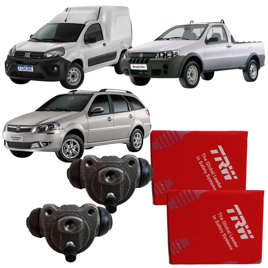 Par Cilindro Burrinho Roda Traseiro Trw Palio Weekend Strada Fiorino em Oferta na Shopee