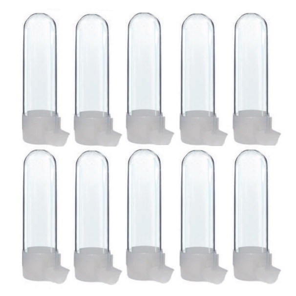 Kit 12 Bebedouro Plastico Clone Grande 95ml Passaros Canario Belga Papa Capim Coleiro Pintassilgo em Oferta na Shopee