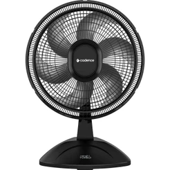 Ventilador de Mesa Cadence VTR410 Refresh Turbo Pro 6 Pás 3 Velocidades Preto 220V