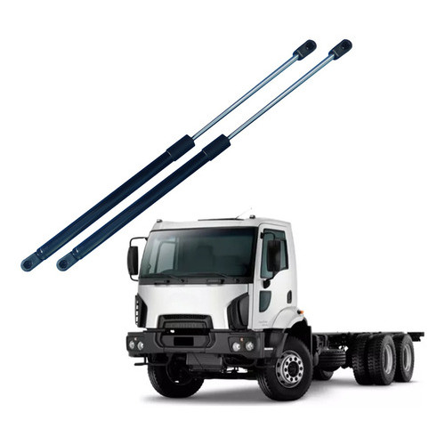 Par Amortecedor Grade Frontal Capô Ford Cargo 2011 À 2020