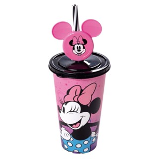 Copo Minnie Rosa Canudo Pin 500 Ml Disney Plasútil em Oferta na Shopee