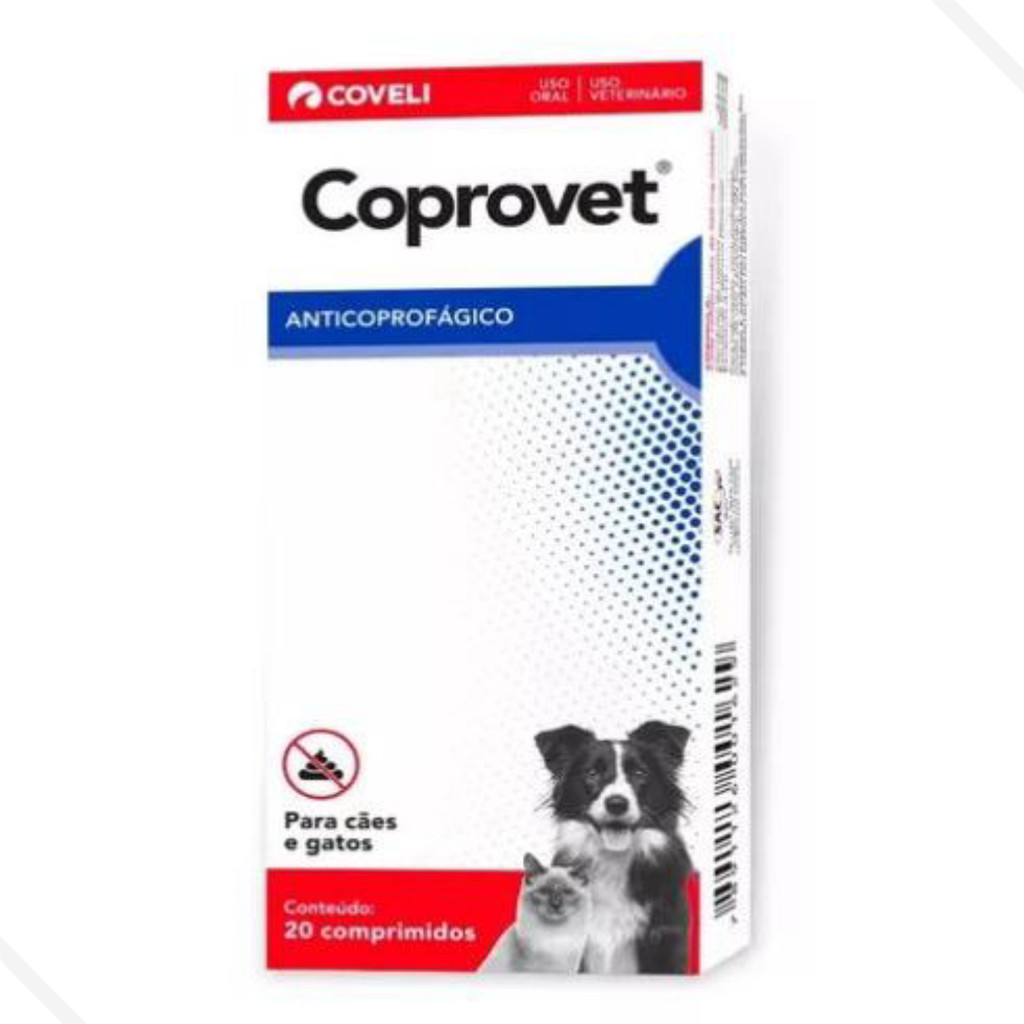 Coprovet Coveli 20 Comprimidos Cães E Gatos -anticoprofágico em Oferta na Shopee