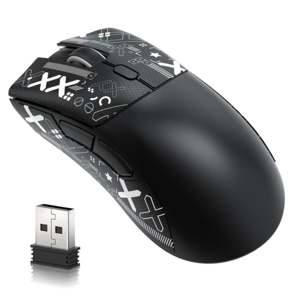 Mouse Gamer Attack Shark Bluetooth R1, 18000 DPI, Black