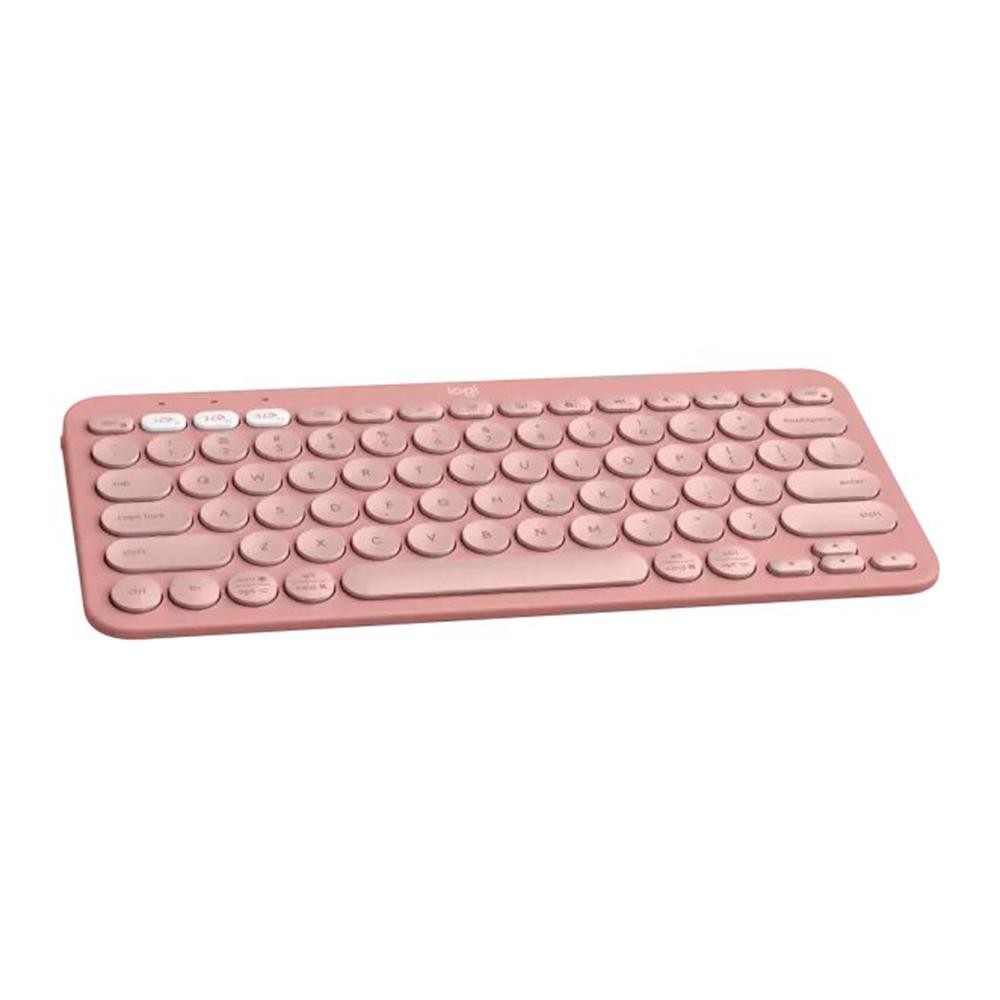 Teclado Sem Fio Logitech Pebble Keys 2 K380s Bluetooth Rosa US -  920-011791