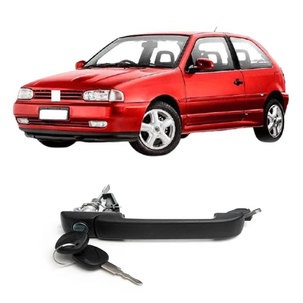 Macaneta Externa Porta Gol G2 1996 1997 1998 1999 2 portas Preta Com Chave em Oferta na Shopee