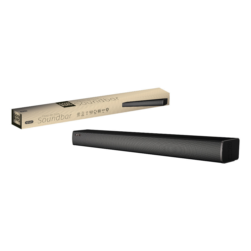 Soundbar Caixa de Som Bluetooth C/ Controle Knup KP-6037BH 60W RMS em Oferta na Shopee