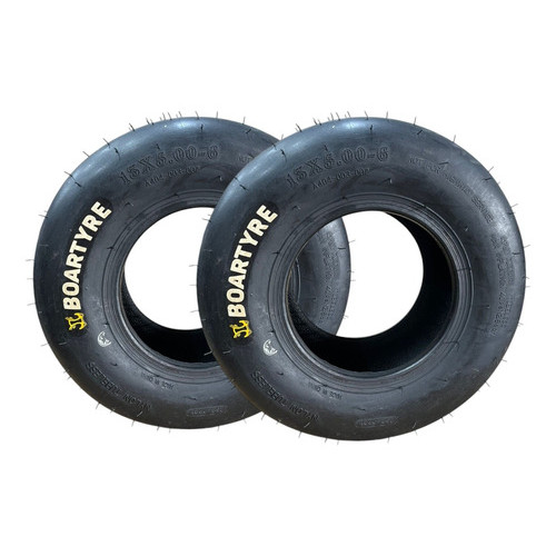 Kit 2 Pneu Liso 13x5.00-6 P/ Kart E Dianteiro Mini Trator