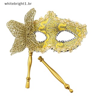 【 WT 】 Halloween Máscara De Festa Com Baile De Finalistas Cosplay Máscaras Venezianas De Meia Cara Para Mulheres [BR]