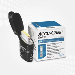 Tiras Accu Chek Guide Para Controle De Glicemia 25 Tiras