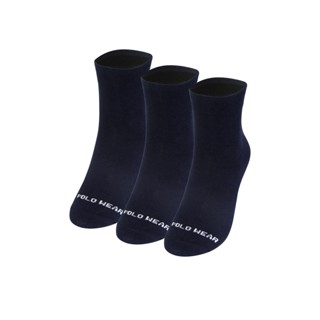 Kit 3 Meias Casuais Polo Wear Azul Escuro