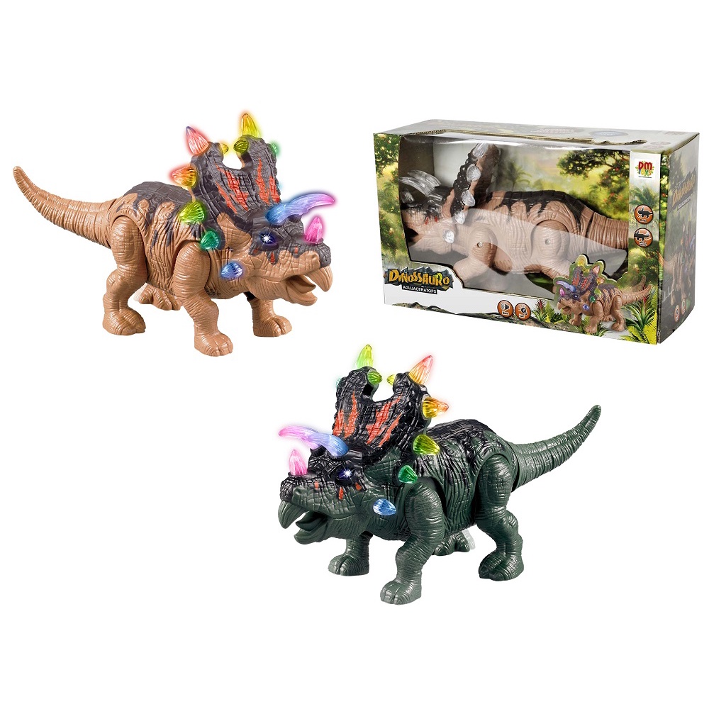Dinossauro Agujaceratops com Som Luz e Movimento