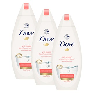 Kit 3 Sabonete Líquido Dove Anti-stress Água Micelar 250ml