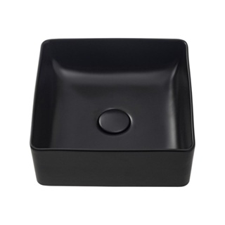 Cuba De Apoio Para Banheiro Quadrada Slim Louça Cerâmica 31 cm Crisoprásio Pingoo - Preto Fosco em Oferta na Shopee