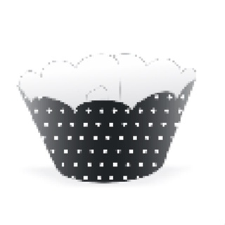 KIT Saia Para Cupcake Poá Preto/Branco  12.14  ( Nc Toys Cupcake ) em Oferta na Shopee