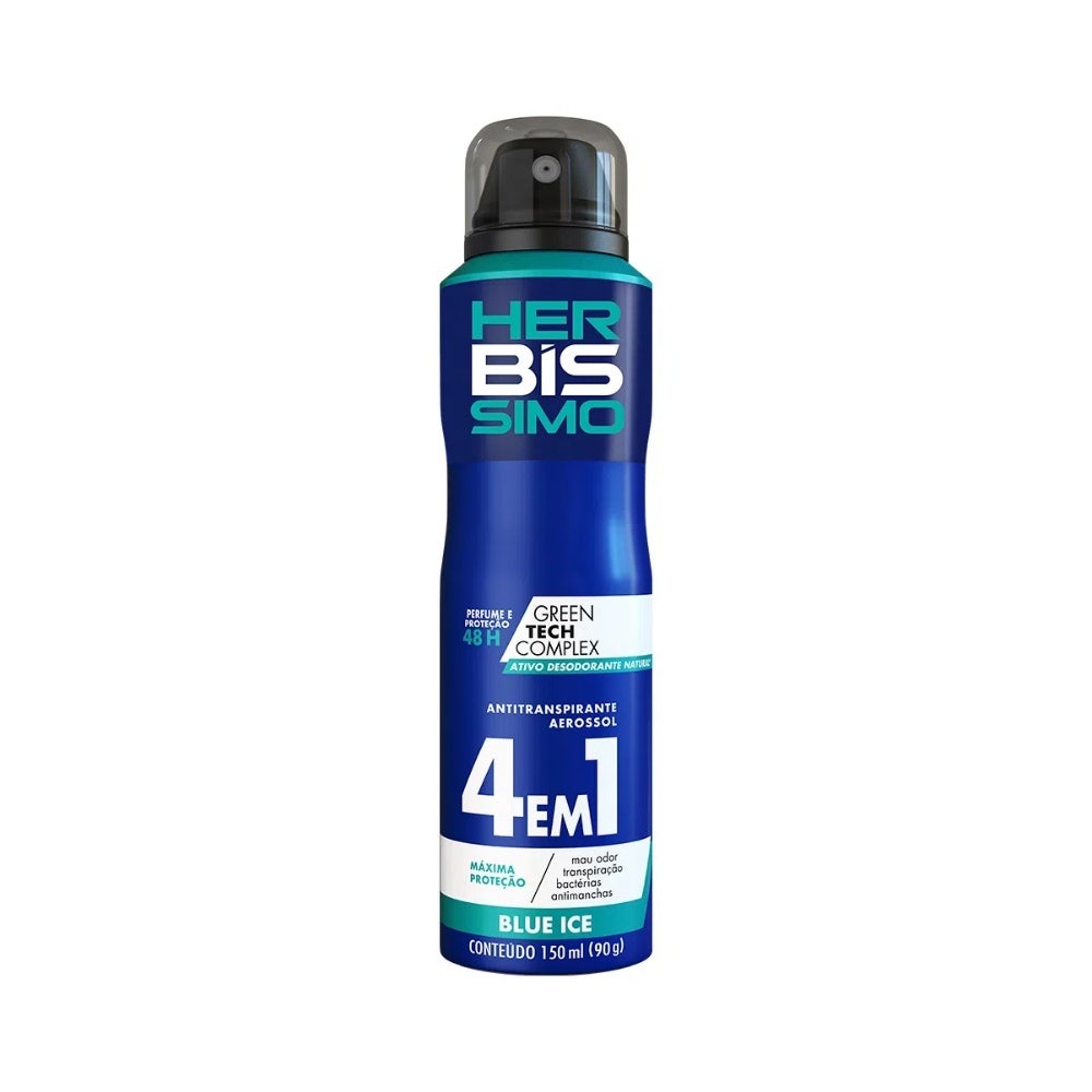 Desodorante Aerossol Herbíssimo Blue Ice 150ml em Oferta na Shopee