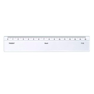 Régua acrílica 15cm 7115 Trident