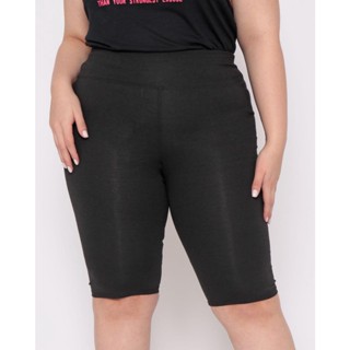 Bermuda Feminina Plus Size Fitness Lisa Preta