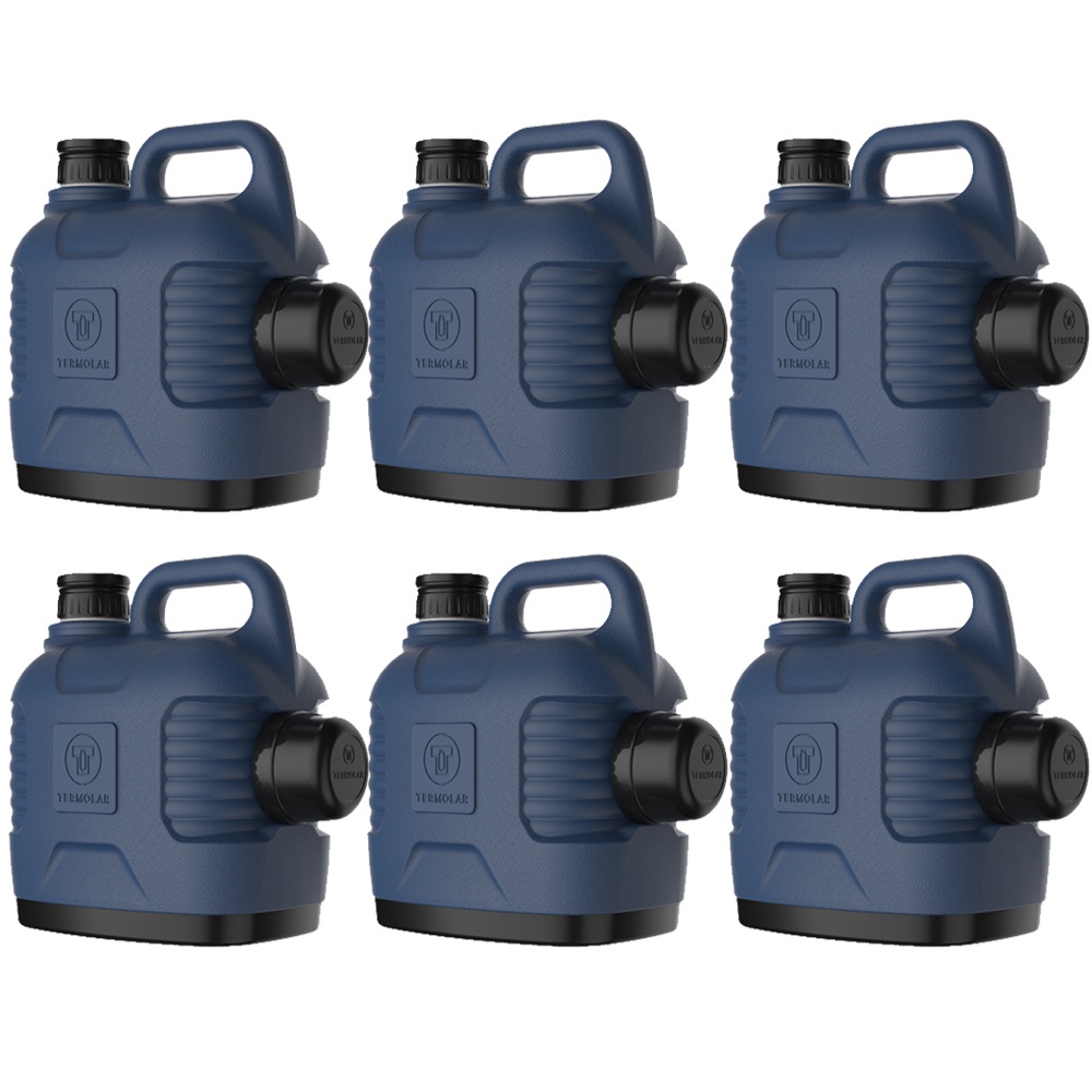 6 Garrafão Garrafa Térmica Azul 5 Litros Bebida Quente Fria Termolar em Oferta na Shopee