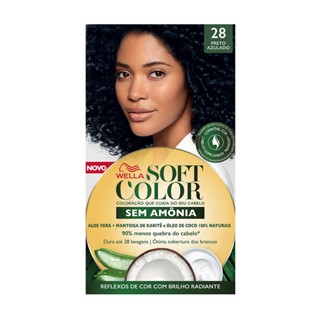Tintura Soft Color Sem Amônia Preto Azulado 28 Kit