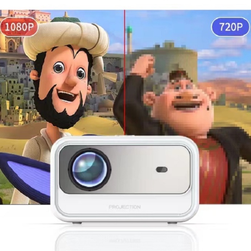 Novo produto 666cm Projetor de Cinema em Casa Android HD Projetor de Cinema em Casa Projetor Portátil Projetor de Telefone Móvel Mesma Tela Projetor