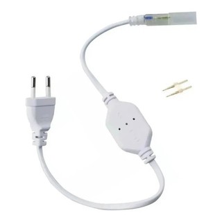 5 Rabicho Adaptador Conector Fita Mangueira Led 110-220v