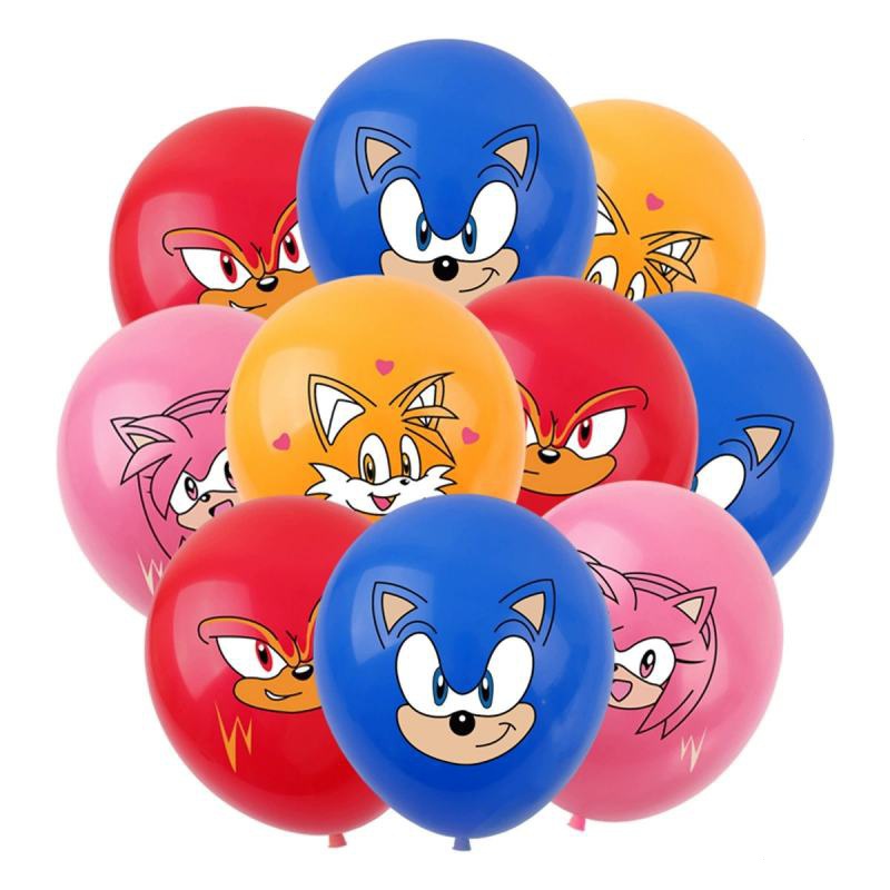 12 polegadas ouriço Sonic látex balão partido cartoon fundo decoração balão