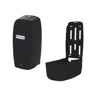 Dispenser Suporte Higiênico Interfolhado Preto Exaccta Plus em Oferta na Shopee