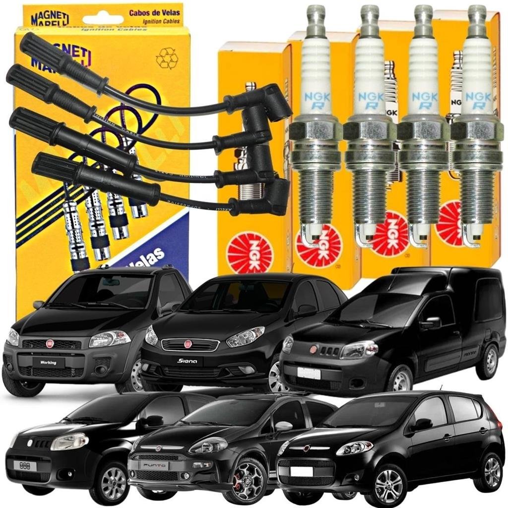 Kit Cabo E Velas Uno Palio Grand Siena Fiorino Punto 1.4 Evo