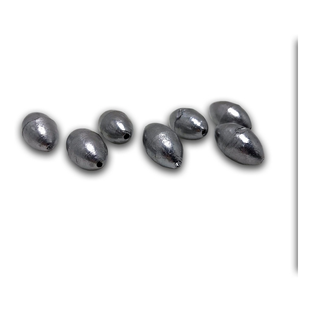 Chumbada Para Pesca Oliva 3 Gramas 1kg em Oferta na Shopee