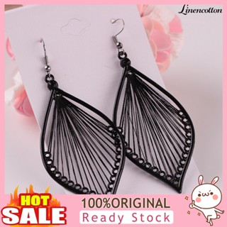 [LTO] 1 Pares Eardrop Hollow Out Jewelry Gift Alloy Women Leaf Dangle Hook Earrings Para Festa