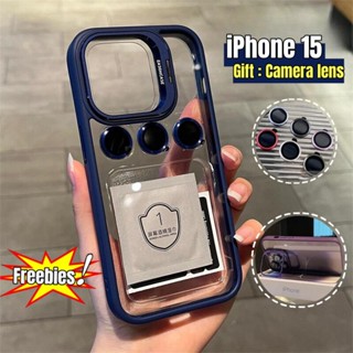 【 Send Câmera Protector 】 Metal Capa De Brackt Compatível Para iPhone 15 14 13 12 11 Pro Max Com Lente De Proteção Da