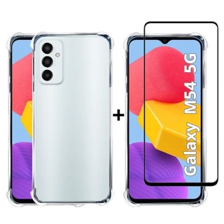 Kit 2em1 Para Samsung Galaxy M54 5G - Capa Anti-Impacto + Pelicula de Vidro 3D