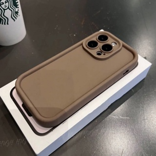 Capa Marrom Minimalista Macia Para iPhone XR XS 15 14 13 12 11 Pro Max 15 14 7 8 Mais iPhone13 em Oferta na Shopee