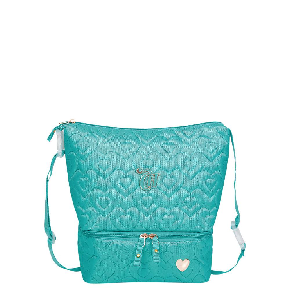 Lancheira 2 Compartimentos Capricho Crush Turquesa em Oferta na Shopee