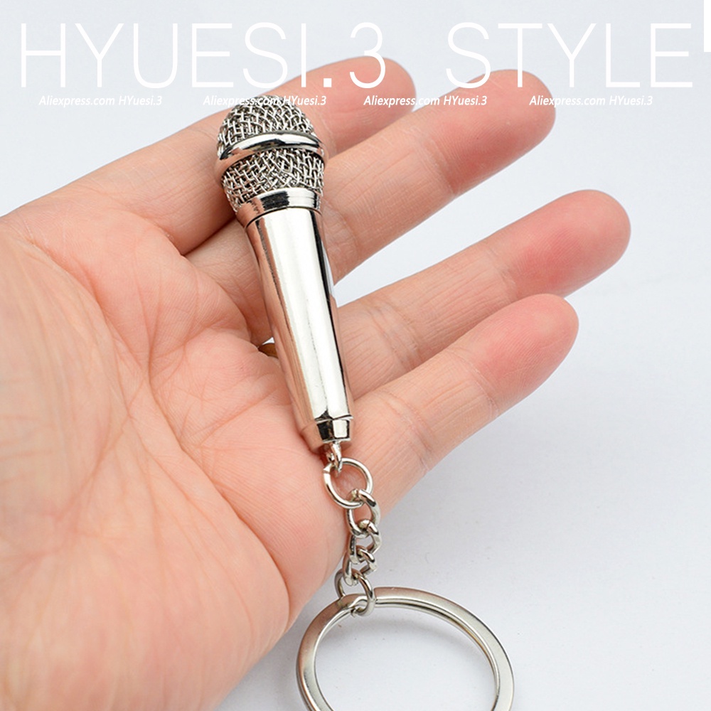 Mini Microfone Pingente Porta-Chaves Cantor Rapper Música Amante Rock Homens Mulheres Bolsa Acessório Festa Presentes em Oferta na Shopee
