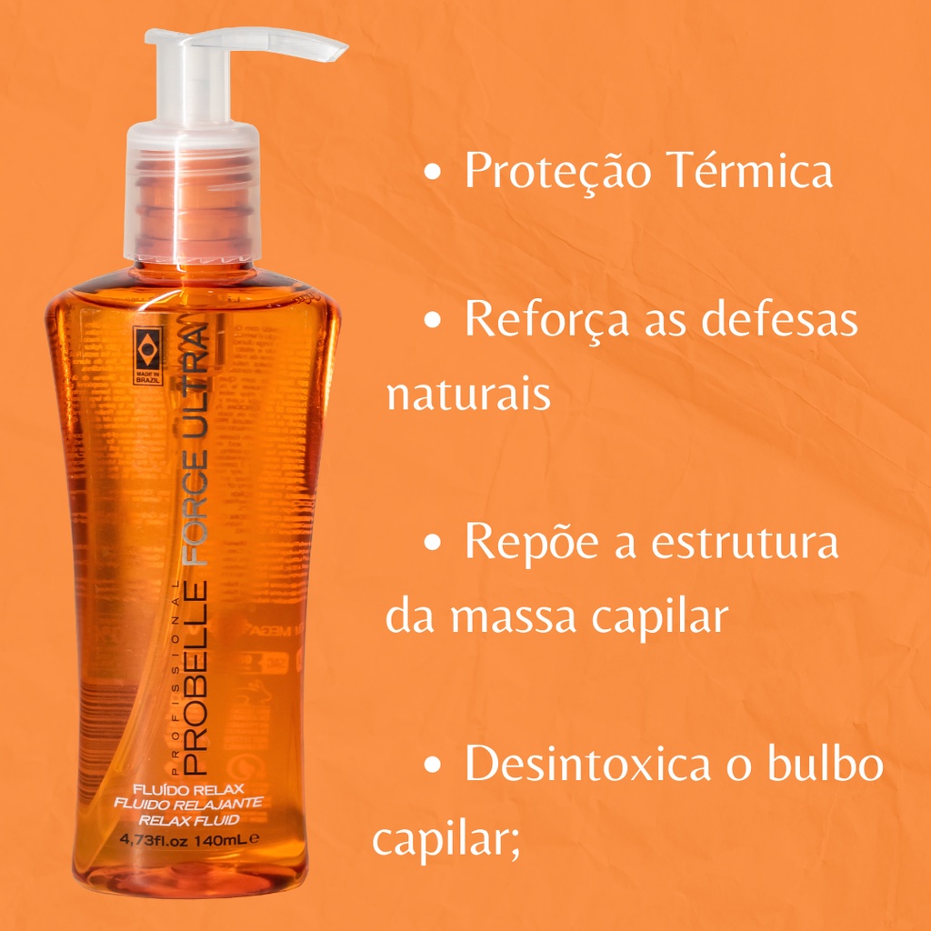 Fluido Relax Force Ultra Probelle  140 ML em Oferta na Shopee