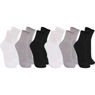 Kit com 6 Pares Meias Cano Médio Atoalhada Trifil