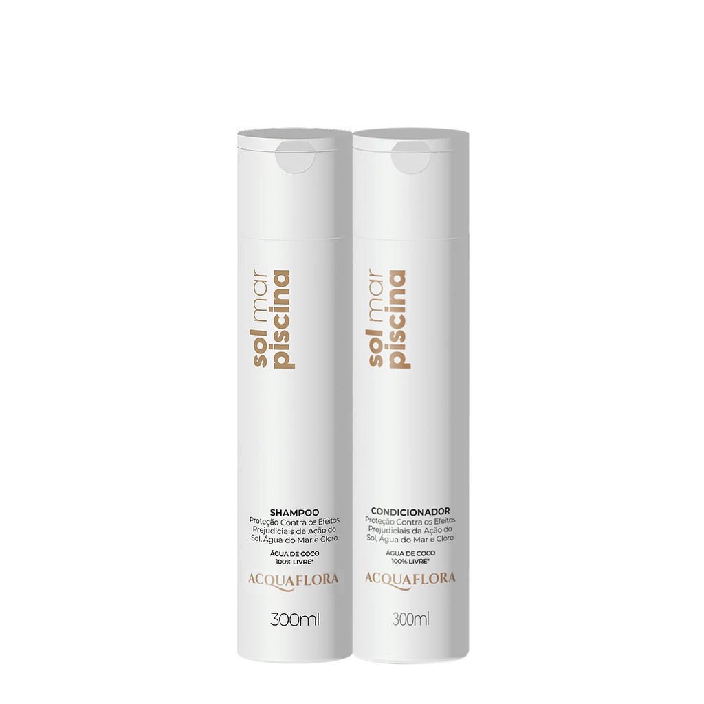 Kit Acquaflora Sol Mar Piscina Duo (2 produtos) em Oferta na Shopee