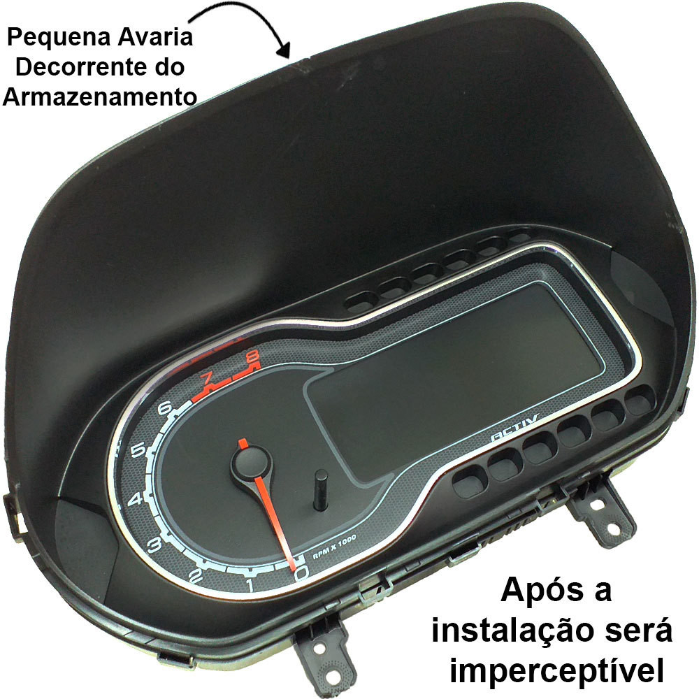 Visor Painel Instrumento Velocímetro Conta Giro Spin 0KM