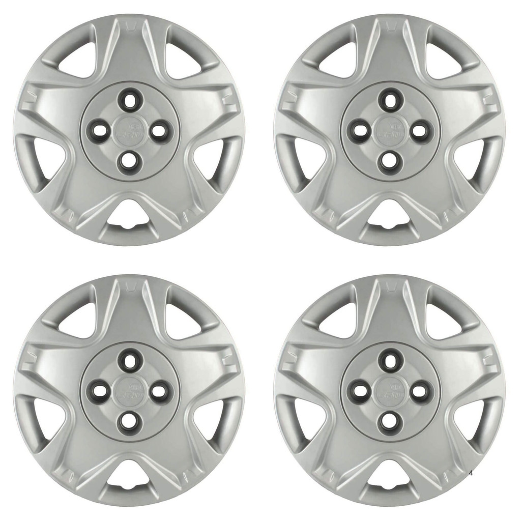 Calota Aro 14" cor Prata Mod Fiesta Hatch/Sedan 11/12 (Jogo c/ 4 Calotas) Grid - 025CB-PTA-E