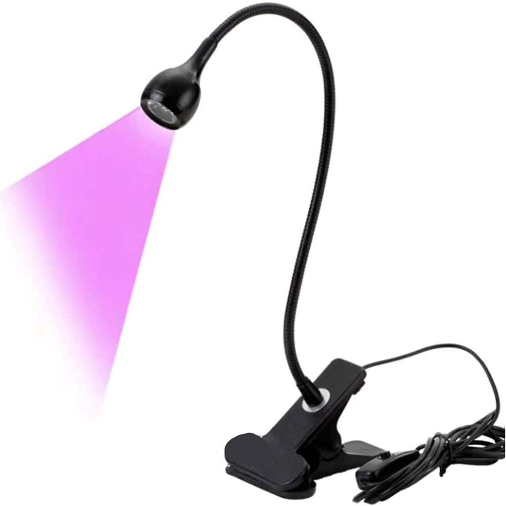 Mini Lâmpada Led USB De Mesa Com Clipe Flexível UV Para Unhas