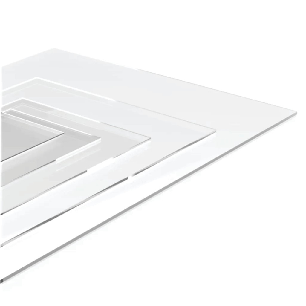 Chapa PS cristal acrílico 1.5mm 1mt x 50cm Chapa PS cristal acrílico 1.5mm 1mt x 50cm